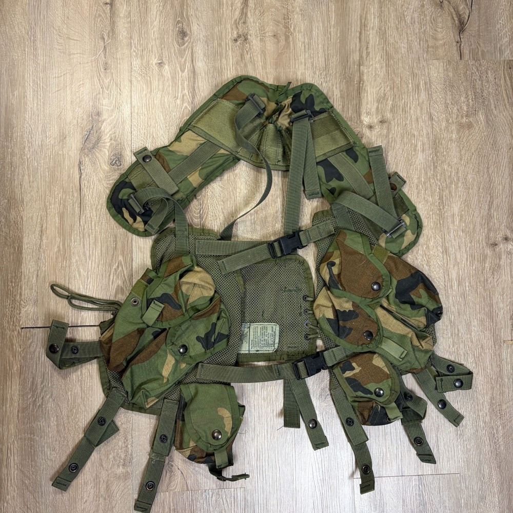 USGI Enhanced Tactical Load Bearing Vest Woodland Camo 8415-01-296-8878
